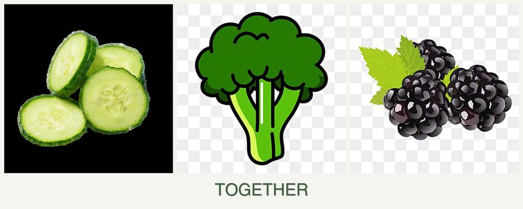 Can you plant cucumbers, broccoli and blackberries together?