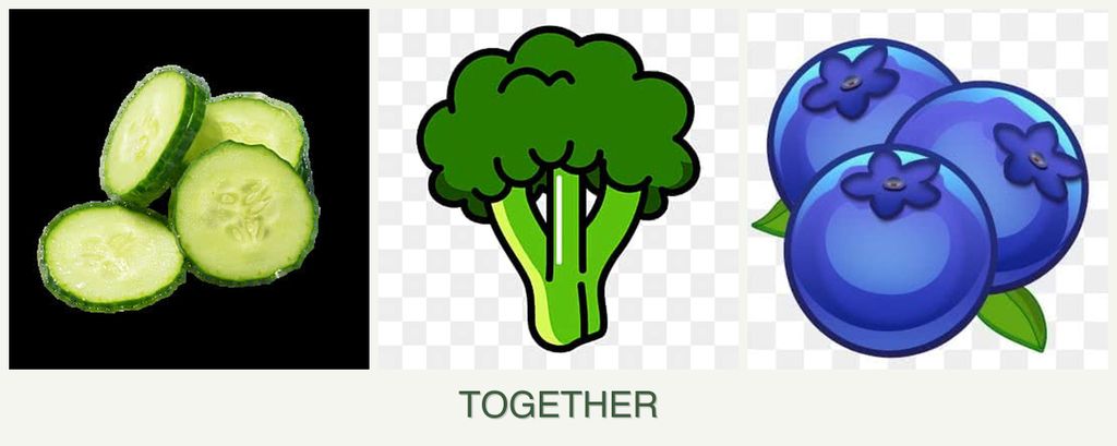 Can you plant cucumbers, broccoli and blueberries together?