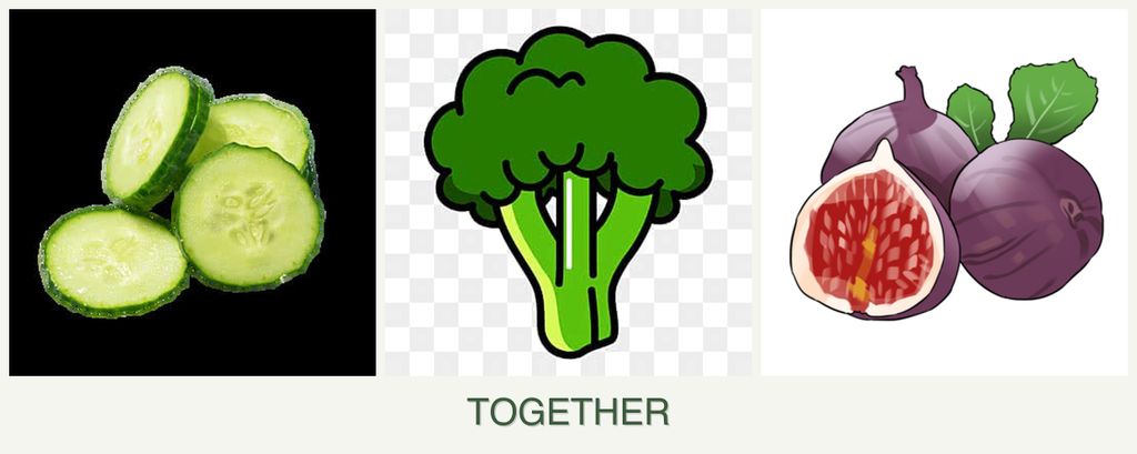 Can you plant cucumbers, broccoli and figs together?