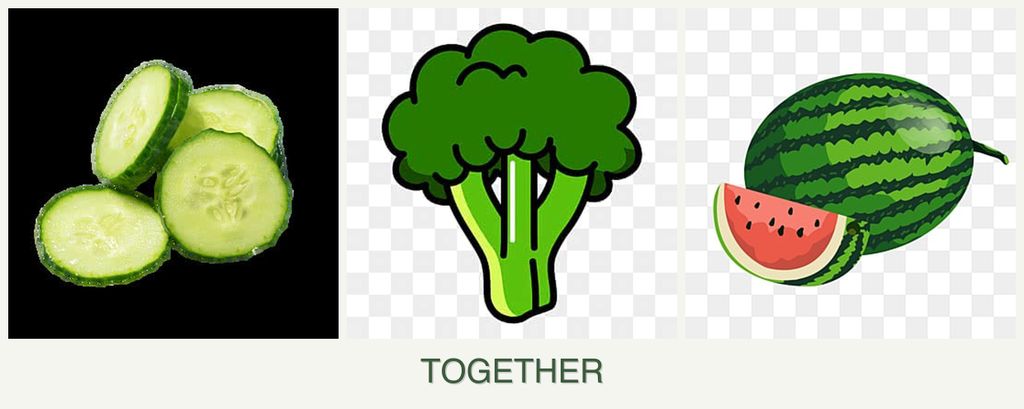 Can you plant cucumbers, broccoli and melons together?