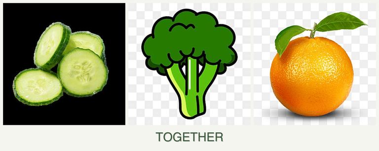 Can you plant cucumbers, broccoli and oranges together?