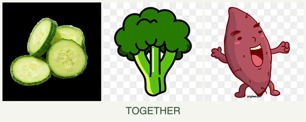 Can you plant cucumbers, broccoli and sweet potatoes together?