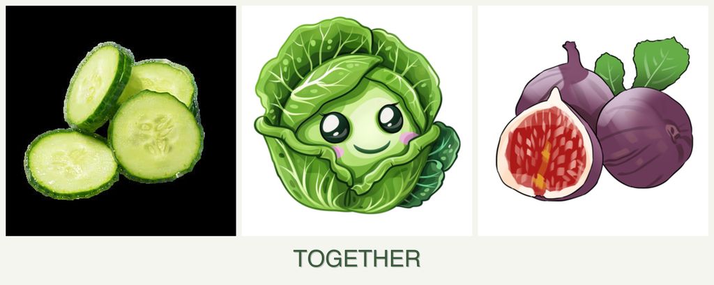 Can you plant cucumbers, cabbage and figs together?