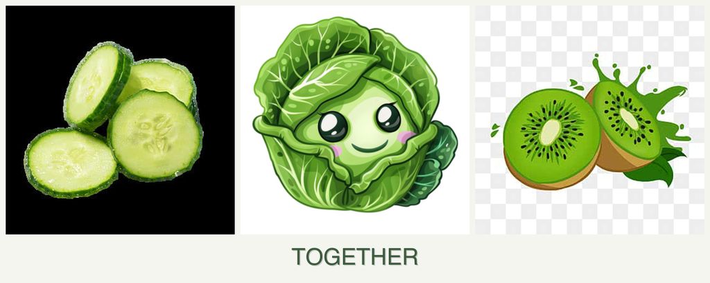Can you plant cucumbers, cabbage and kiwi together?