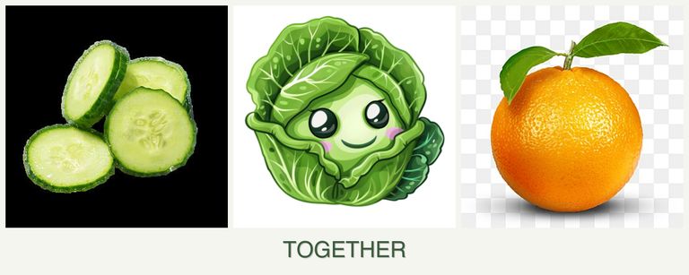 Can you plant cucumbers, cabbage and oranges together?