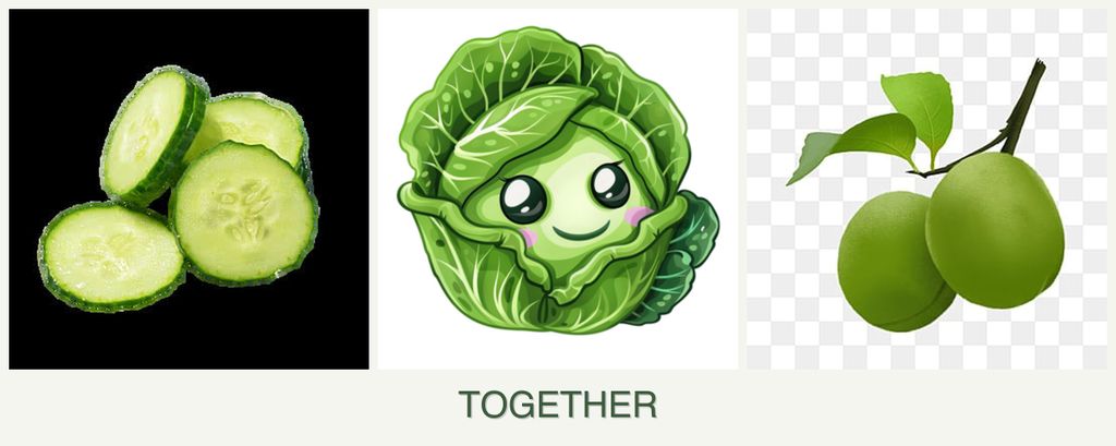 Can you plant cucumbers, cabbage and plums together?