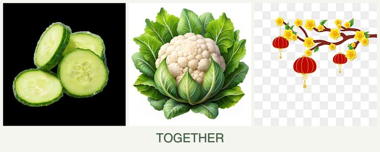 Can you plant cucumbers, cauliflower and apricots together?