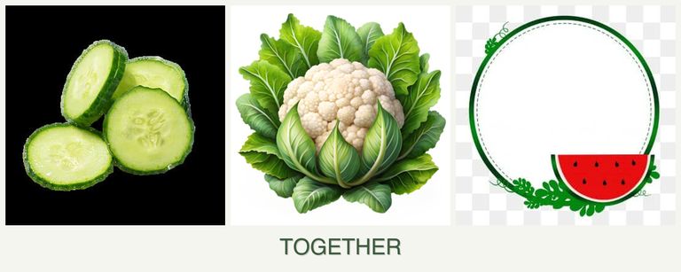 Can you plant cucumbers, cauliflower and watermelons together?