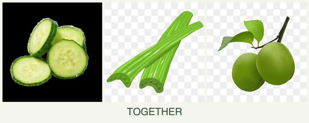 Can you plant cucumbers, celery and plums together?
