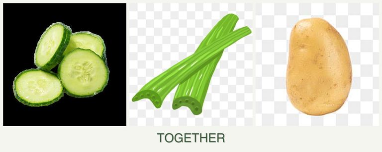 Can you plant cucumbers, celery and potatoes together?