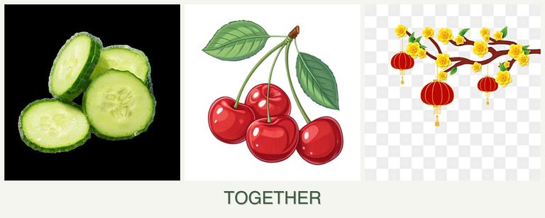 Can you plant cucumbers, cherries and apricots together?