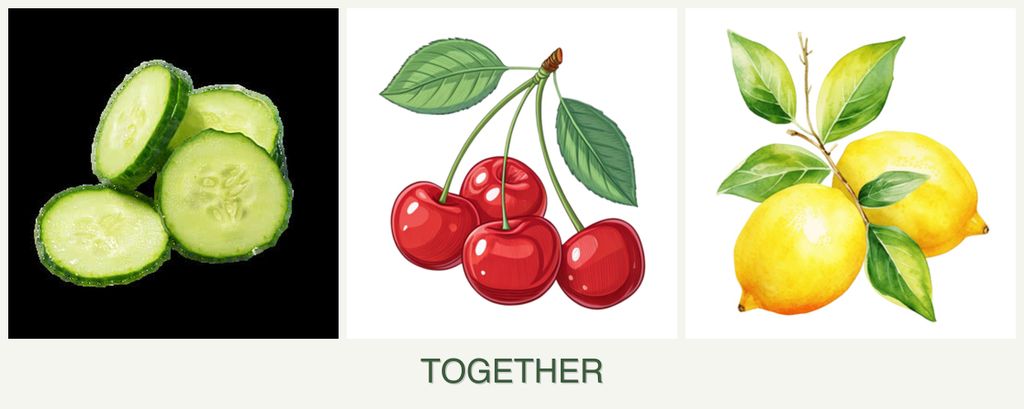 Can you plant cucumbers, cherries and lemons together?