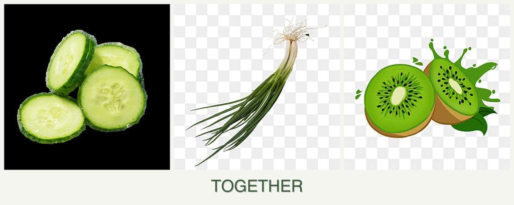 Can you plant cucumbers, chives and kiwi together?