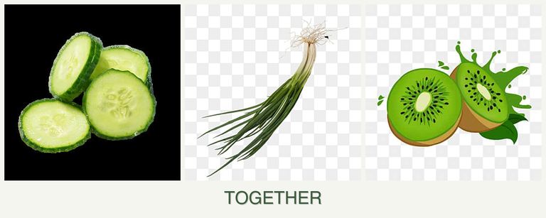 Can you plant cucumbers, chives and kiwi together?
