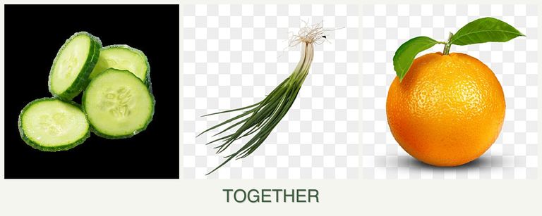 Can you plant cucumbers, chives and oranges together?