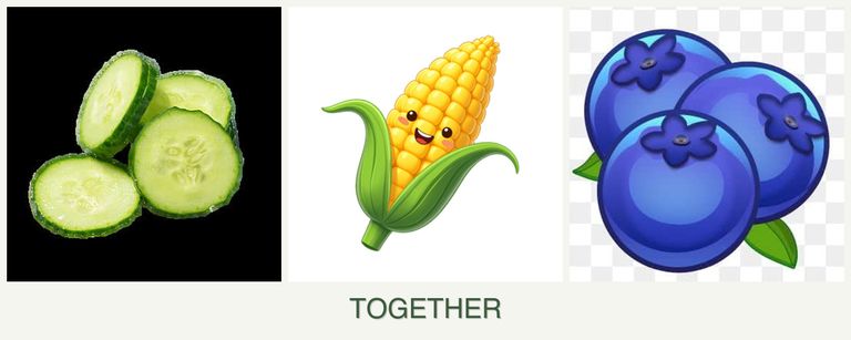 Can you plant cucumbers, corn and blueberries together?