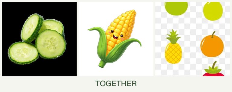 Can you plant cucumbers, corn and pears together?
