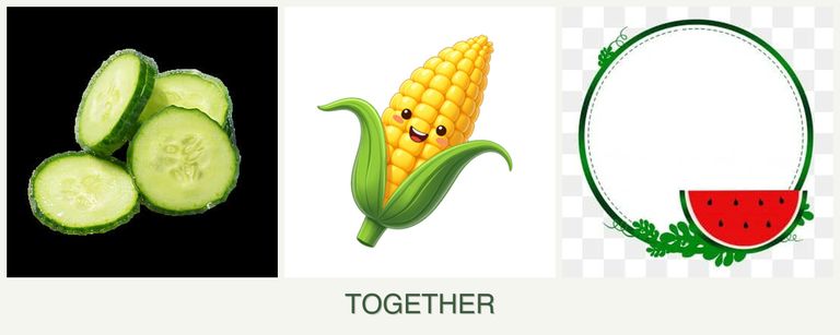 Can you plant cucumbers, corn and watermelons together?