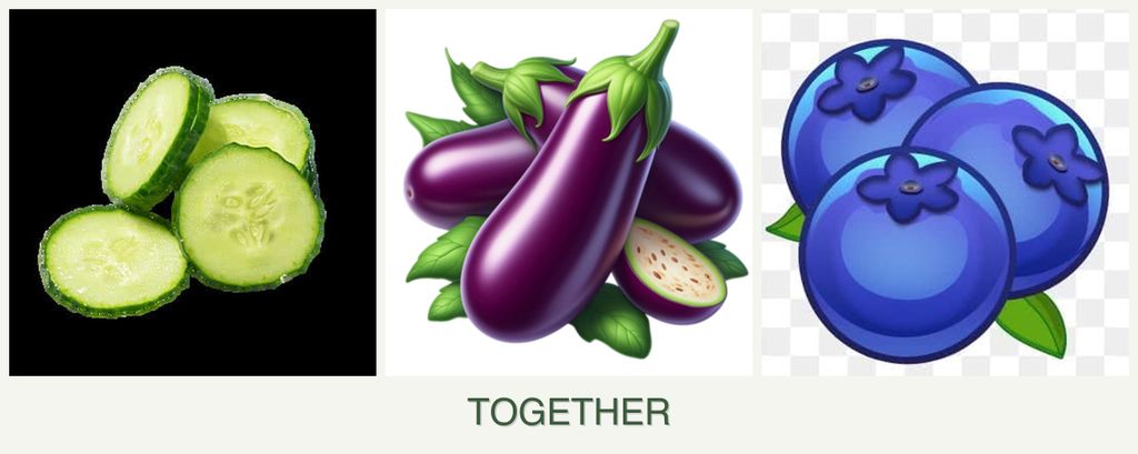 Can you plant cucumbers, eggplant and blueberries together?