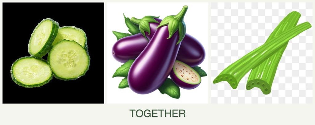 Can you plant cucumbers, eggplant and celery together?