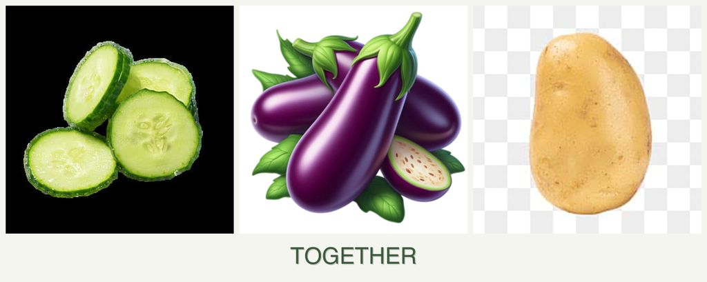 Can you plant cucumbers, eggplant and potatoes together?