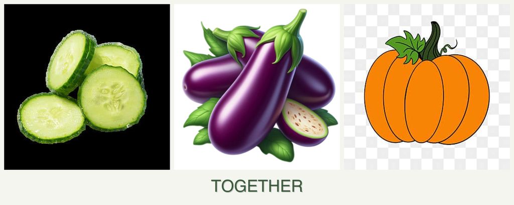 Can you plant cucumbers, eggplant and pumpkin together?