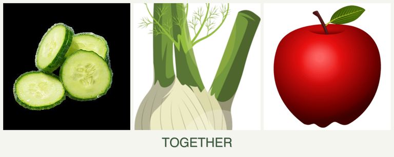 Can you plant cucumbers, fennel and apples together?