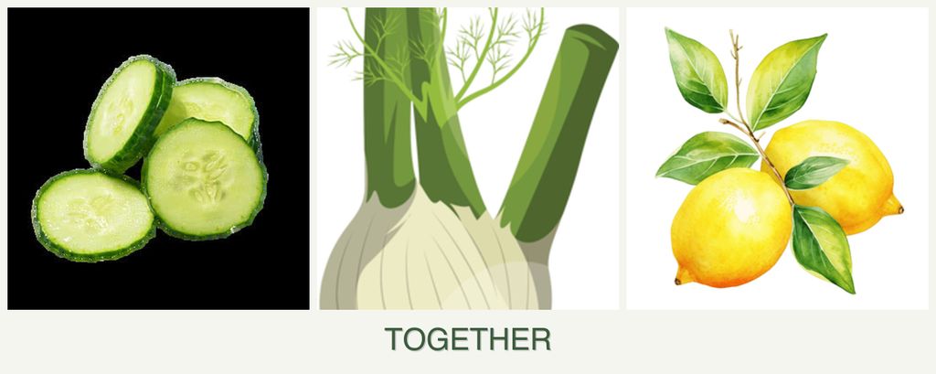 Can you plant cucumbers, fennel and lemons together?