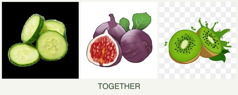 Can you plant cucumbers, figs and kiwi together?