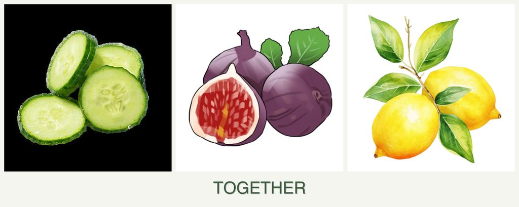 Can you plant cucumbers, figs and lemons together?