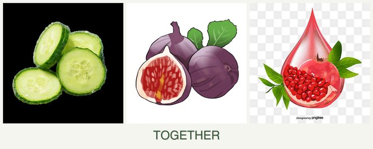 Can you plant cucumbers, figs and pomegranates together?