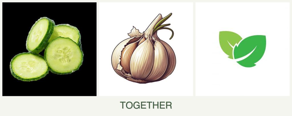 Can you plant cucumbers, garlic and mint together?