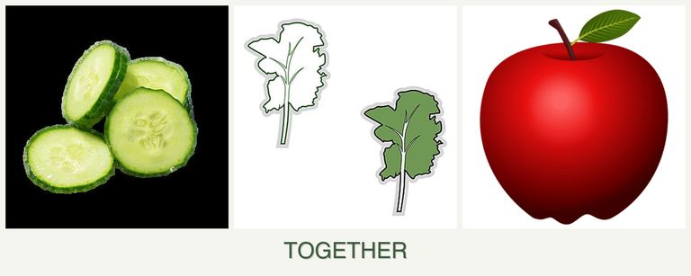 Can you plant cucumbers, kale and apples together?