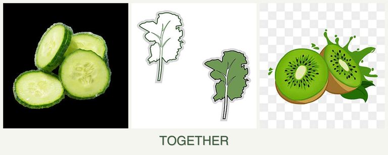 Can you plant cucumbers, kale and kiwi together?