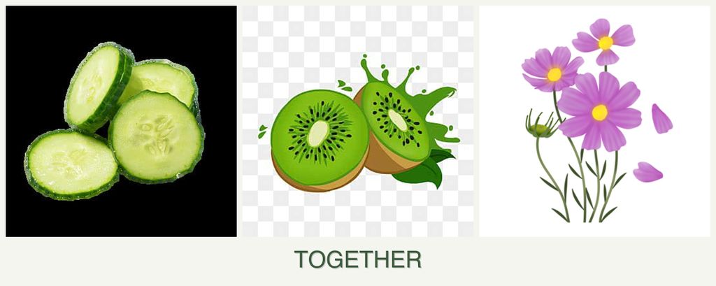 Can you plant cucumbers, kiwi and cosmos together?