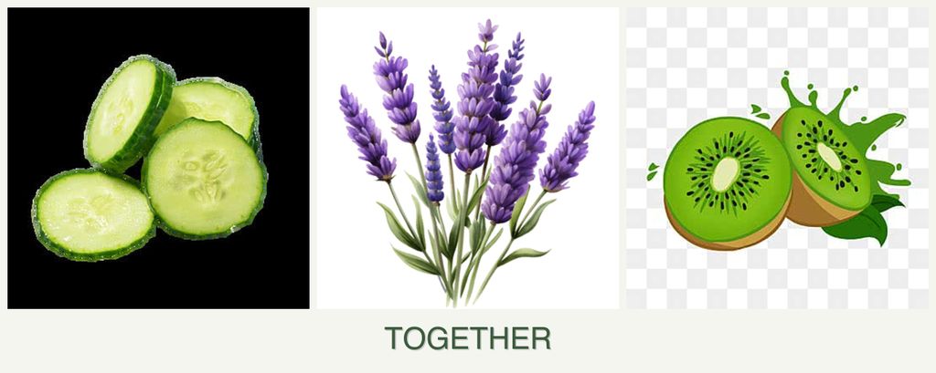 Can you plant cucumbers, lavender and kiwi together?
