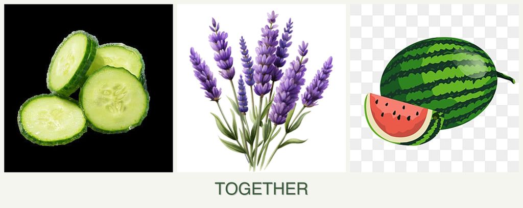 Can you plant cucumbers, lavender and melons together?