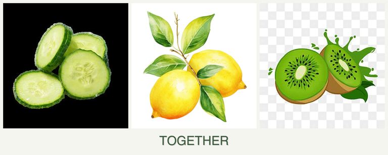 Can you plant cucumbers, lemons and kiwi together?