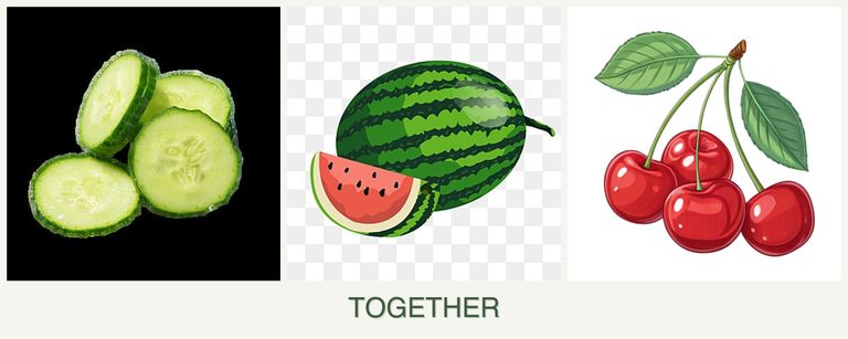 Can you plant cucumbers, melons and cherries together?