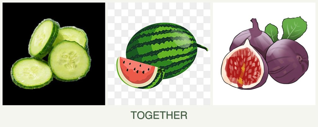 Can you plant cucumbers, melons and figs together?