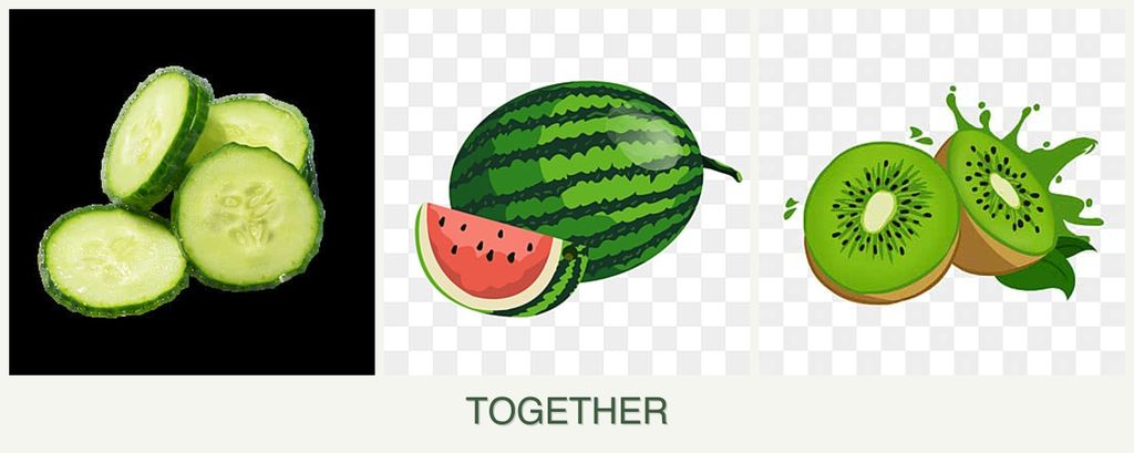 Can you plant cucumbers, melons and kiwi together?