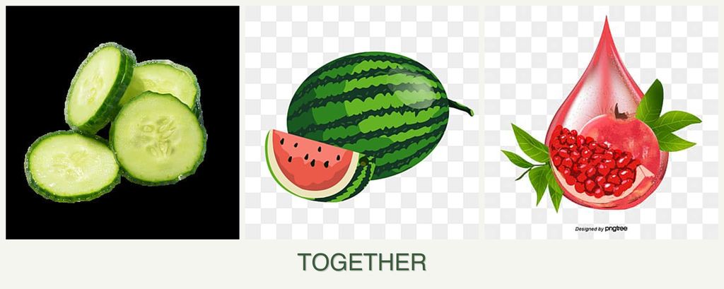 Can you plant cucumbers, melons and pomegranates together?