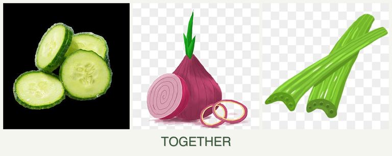 Can you plant cucumbers, onions and celery together?