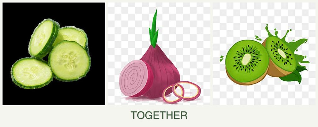 Can you plant cucumbers, onions and kiwi together?