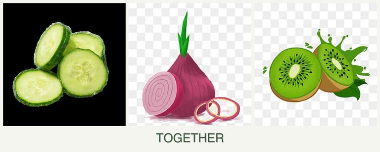 Can you plant cucumbers, onions and kiwi together?