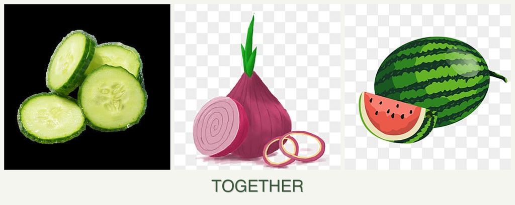 Can you plant cucumbers, onions and melons together?