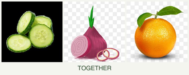 Can you plant cucumbers, onions and oranges together?
