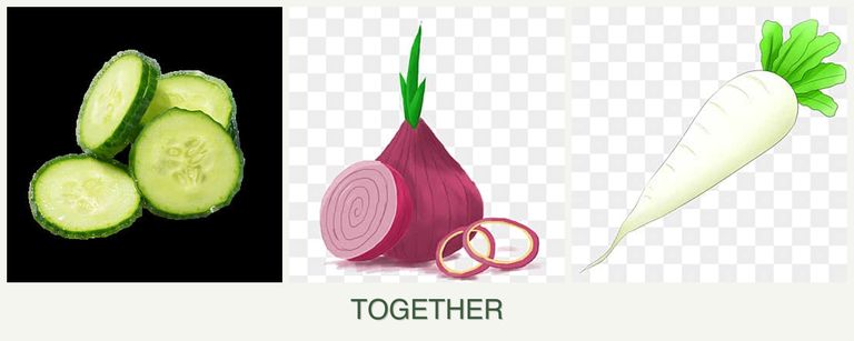 Can you plant cucumbers, onions and radishes together?