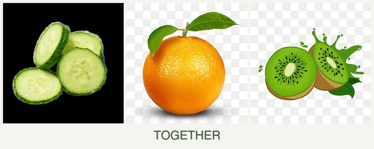 Can you plant cucumbers, oranges and kiwi together?