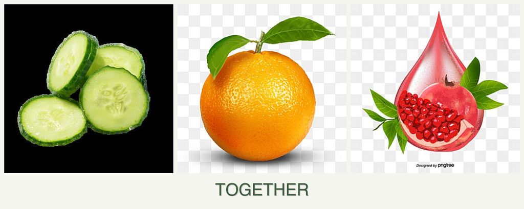 Can you plant cucumbers, oranges and pomegranates together?